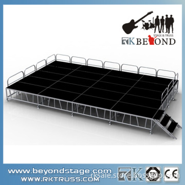 4x4ft, 4x8ft Aluminum Portable Stage Design for Band